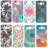 Mandala Flower Datura Floral Clear Case Cover For Samsung Galaxy A3 A5 A7 A8 J1 J5 J7 2016 2017 A300 A500 A700