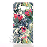 Mandala Flower Datura Floral Clear Case Cover For Samsung Galaxy A3 A5 A7 A8 J1 J5 J7 2016 2017 A300 A500 A700