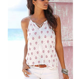 Sleeveless V Neck Top