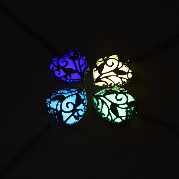 Heart Glow In Dark Necklace