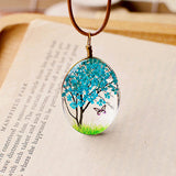 Tree Flower Butterfly Necklace