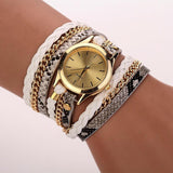 Leather Braided Bracelet Watch