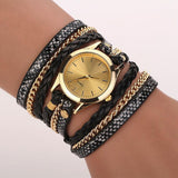 Leather Braided Bracelet Watch