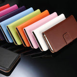 Genuine Leather Wallet Case For iPhone 6 6S Plus