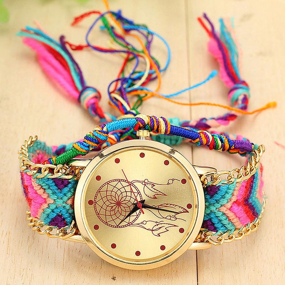 Ethnic Handmade Braided Quartz Watch