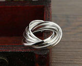 Silver multilayer ring