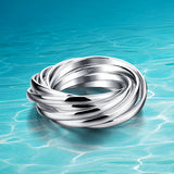 Silver multilayer ring